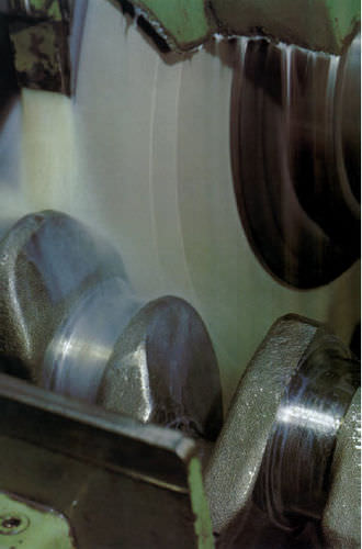Muela de tratamiento de superficie - Weiler Abrasives - cilíndrica / para cigüeñales