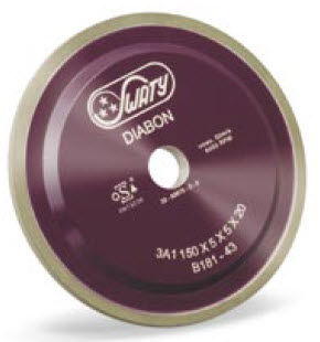 Muela de tratamiento de superficie - Brand DIABON - Weiler Abrasives - de botón / periférica / de CBN con ligante resina