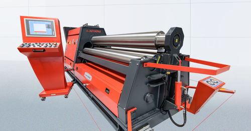 Máquina roladora de 4 rodillos - AHS 20/08 - AKYAPAK MAKINA SAN TIC - hidráulica / CNC
