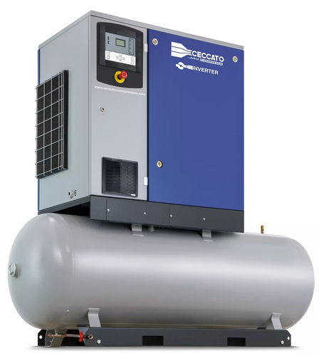 Compresor de tornillo - DRA 10 - 20 HP IVR series - Ceccato Aria Compressa - de aire / eléctrico / estacionario