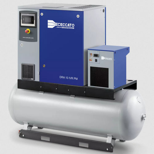 Compresor de tornillo - DRA 10 - 15 HP IVR PM series - Ceccato Aria Compressa - de aire / con motor eléctrico / estacionario