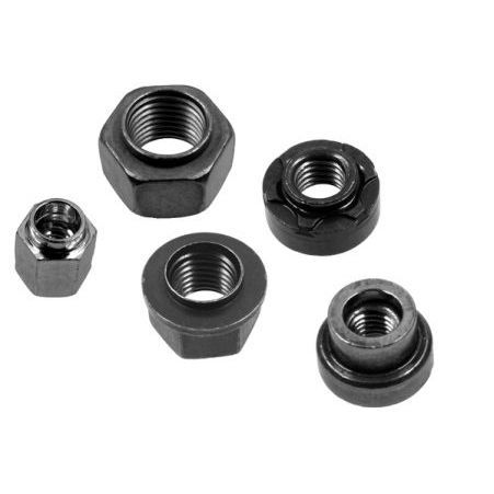Tuerca hexagonal - Lisi Automotive - cilíndrica / con collar / moleteada