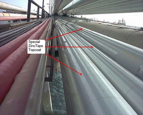 Cinta adhesiva conductora - ZincTape® - Zincofix - Zinc-o-fix - Metalnastri - de zinc / para tubos