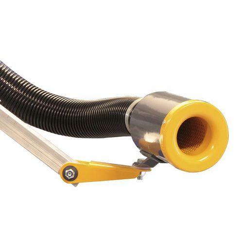 Brazo de extracción fijo - ASA HVU50, MINI-HV50 - Geovent - de pared / flexible / para polvo