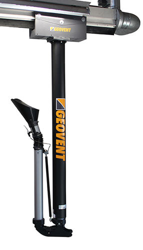 Brazo de extracción fijo - Geovent - flexible / telescópico / para el diagnóstico de vehículos