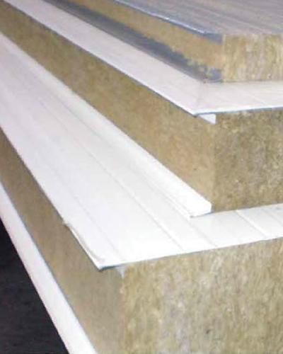 Panel sándwich alma de lana de roca - Geo-Dan - Geovent - cara de acero / cara de acero galvanizado / para muro