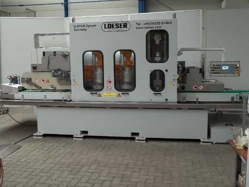 Desbarbadora con cepillo - FS+FB  - LOESER GmbH - de estantería de ángulos / rectificadora / máquina pulidora