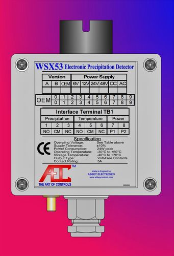 Sensor de precipitación - WSX53G06 - Abbey Electronic Controls