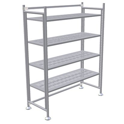 Sistema de estanterías con tablas - SU series - Palbam Class - ajustable / de acero inoxidable