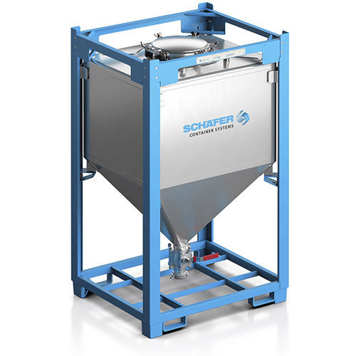 Contenedor IBC de acero inoxidable - BSIF series - SCHÄFER Container Systems - de producto químico / para alimentos / para productos a granel