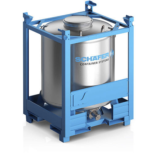 Contenedor IBC de acero inoxidable - RCN series - SCHÄFER Container Systems - para alimentos / para líquido / para productos a granel