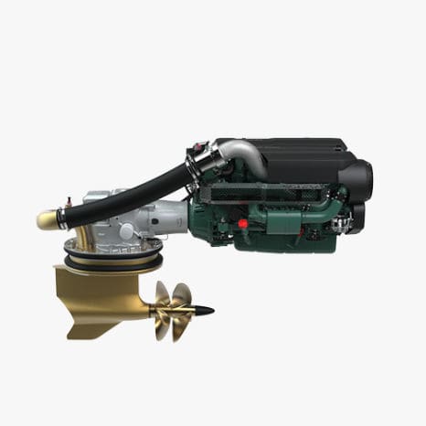 Motor diésel - D8-IPS series - Volvo Penta - de 6 cilindros / common-rail / en línea