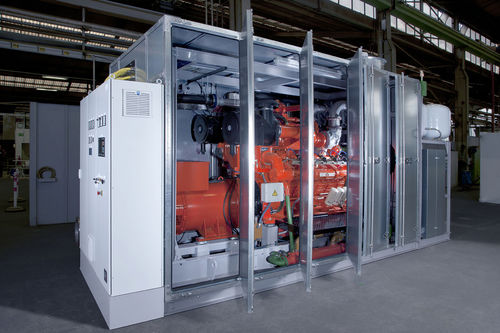 Grupo electrógeno de gas - Lindenberg-Anlagen GmbH - trifásico / estacionario / enfriado por aire