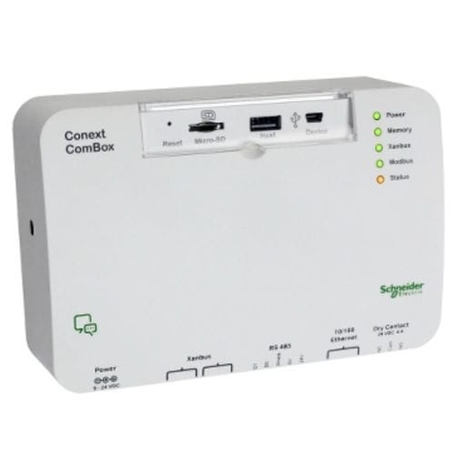 Aparato de vigilancia de condiciones y de diagnóstico - Conext ComBox - Schneider Electric - solar / para batería / de mesa
