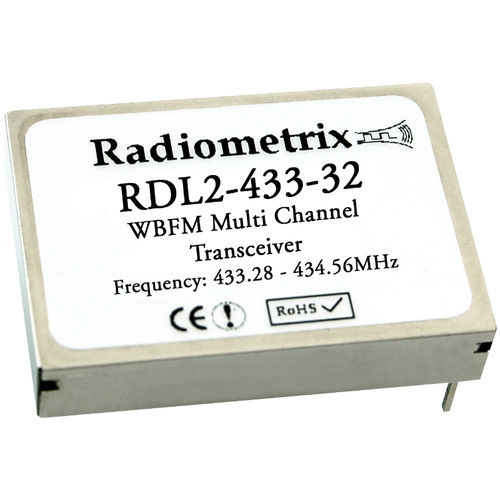 Módulo transceptor FM - RDL2 - Radiometrix - UHF / de telemetría / de vigilancia
