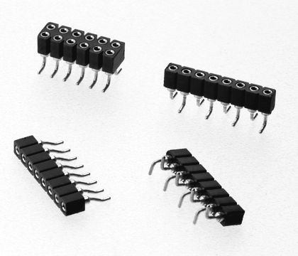 Regleta de contacto hembra - 100 - 150 V, 3 A, 2 mm | 7452 series  - W+P PRODUCTS - de una sola hilera / mecanizada / 2.00 mm (0.079")