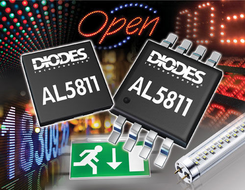 Controlador de LED circuito integrado - AL58xx Series, DLD101 - Diodes Incorporated - regulable