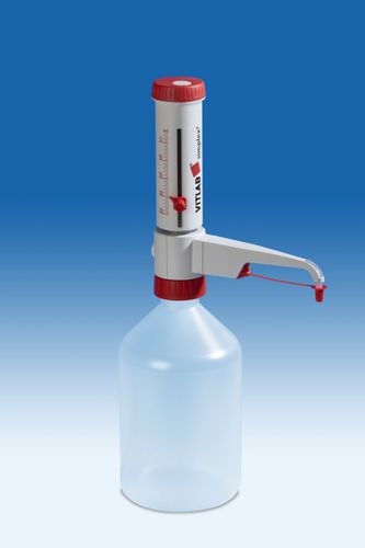 Distribuidor de líquidos - VITLAB® simplex² - VITLAB - manual / para llenado de botellas
