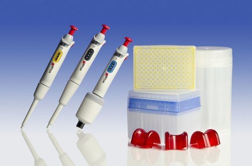 Micropipeta monocanal - 3333 series - VITLAB - para laboratorio / de volumen regulable / apta para autoclave