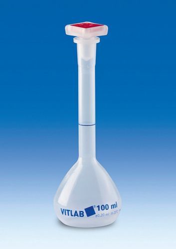 Matraz aforadas - 677941 - VITLAB - de polipropileno / con tapón