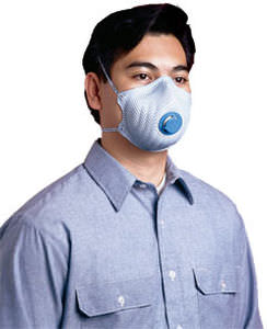 Máscara de protección desechable - 2500N95 - Moldex-Metric europe - con válvula / filtrante