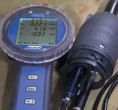 Sensor de calidad de agua multi-parámetros - -5 - 50° C, 0 – 100 mS/cm, 0 - 50 mg/L | Quanta  - Hach Hydromet