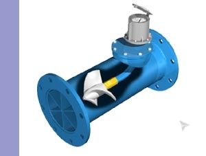 Caudalímetro de hélice - Mc Propeller - McCrometer - volumétrico / para líquido / en línea