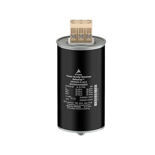Condensador eléctrico de película de polipropileno metalizado - DeltaCap&trade; X - TDK Electronics Europe - cilíndrico / de rosca / para la industria