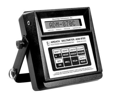 Registrador de datos de caudal - ADM-870C - Shortridge Instruments, Inc - de presión / de temperatura / RS-232C