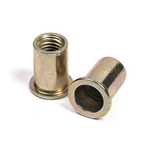 Tuerca autoinsertable remachable - AMSERT - AMECA - de sombrerete / cilíndrica / de metal