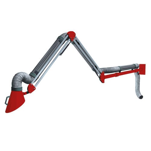 Brazo de extracción fijo - Keller Lufttechnik GmbH + Co. KG - flexible / para polvo / de humo