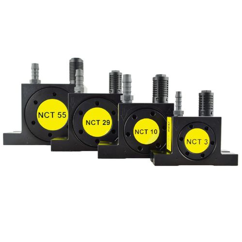 Vibrador neumático - NCT series - Netter Vibration - rotativo / con turbina / para productos a granel