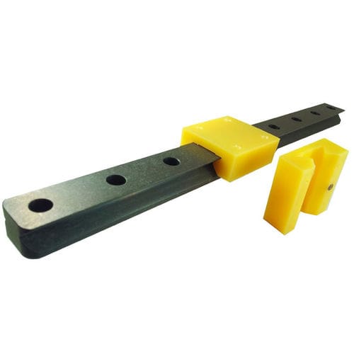 Riel de guiado lineal - WDX  - LM76 Linear Motion Bearings - de aluminio / de rodillos / con revestimiento de cerámica