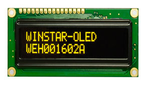 Visualizador OLEDs - Plus Opto - de 17 segmentos / de 2 líneas / con electrónica integrada