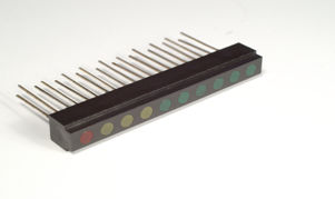Bargraph LED - LA09B-10 Series - Plus Opto - para circuito impreso
