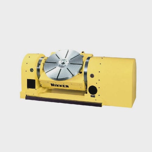 Mesa rotativa accionada por motor - 5AX-550 - NIKKEN KOSAKUSHO - horizontal / basculante