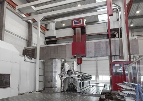 Fresadora CNC 3 ejes - PowerTec  - Waldrich Coburg - vertical / tipo puente / con mesa móvil