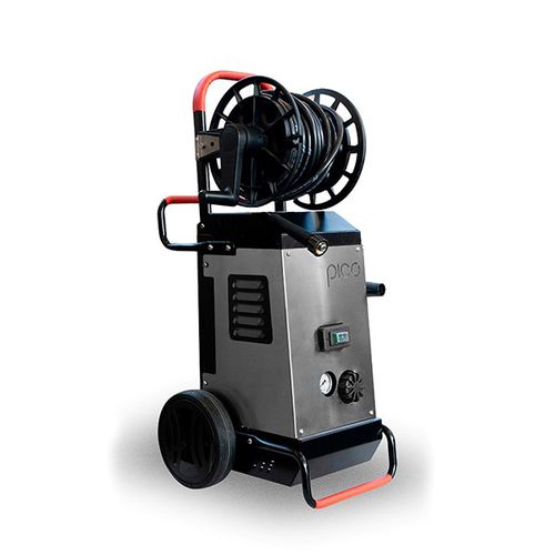 Limpiador de alta presión de agua fría - PICO - IDROMATIC - monofásico / móvil / de acero inoxidable