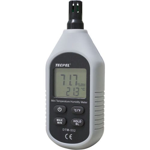 Termo-higrómetro para HVAC - DTM-552 - Tecpel  Co., Ltd. - digital / de lectura directa / portátil