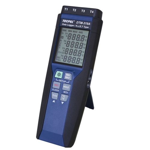 Registrador de datos de temperatura - DTM-319A - Tecpel  Co., Ltd. - USB / con pantalla / para batería