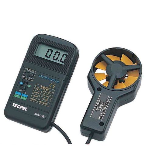 Anemómetro de hélice - AVM-702 - Tecpel  Co., Ltd. - digital / portátil