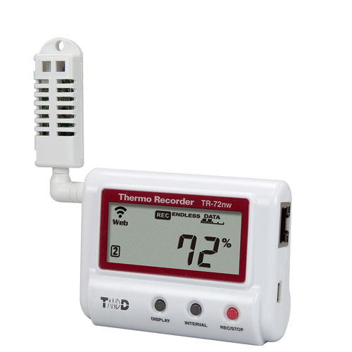 Registrador de datos de temperatura y humedad - TR-70 series - Tecpel  Co., Ltd. - USB / inalámbrico / en red LAN WLAN