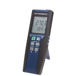 Registrador de datos de temperatura - DTM-386 - Tecpel  Co., Ltd. - USB / Pt100 / con pantalla LCD
