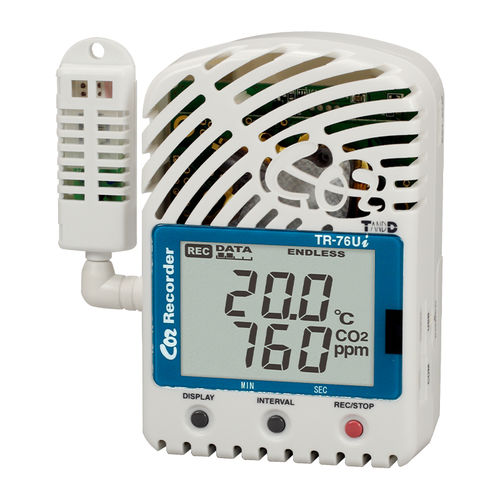 Data logger de temperatura - TR-76Ui - Tecpel  Co., Ltd. - de humedad / de CO2 / USB