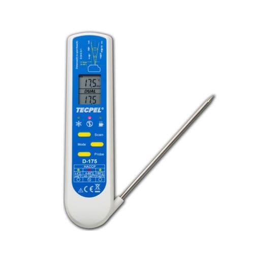 Termómetro de infrarrojos - D-175 - Tecpel  Co., Ltd. - con pantalla LCD / IP65 / para productos alimentarios