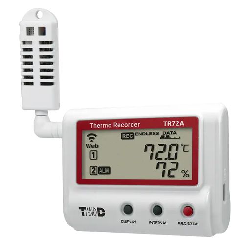 Registrador de datos de temperatura y humedad - TR-72A - Tecpel  Co., Ltd. - USB / bluetooth / con pantalla LCD