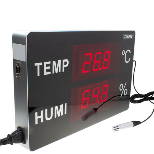 Visualizador LED - TRH-3305 - Tecpel  Co., Ltd. - para medición de temperatura / de medición de humedad / de gran formato