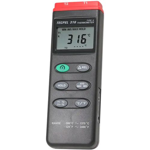 Termómetro de termopar - DTM-316 - Tecpel  Co., Ltd. - con indicador digital / °C / °F