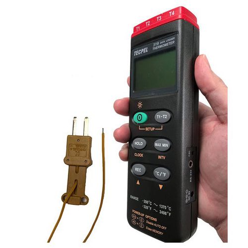 Registrador de datos de temperatura - DTM-319 - Tecpel  Co., Ltd. - USB / con pantalla LCD / digital