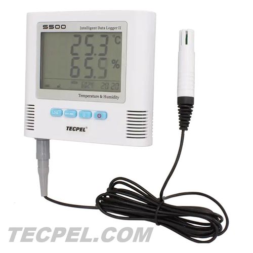 Registrador de datos de temperatura y humedad - TR-S500 - Tecpel  Co., Ltd. - USB / con pantalla LCD / de uso alimentario